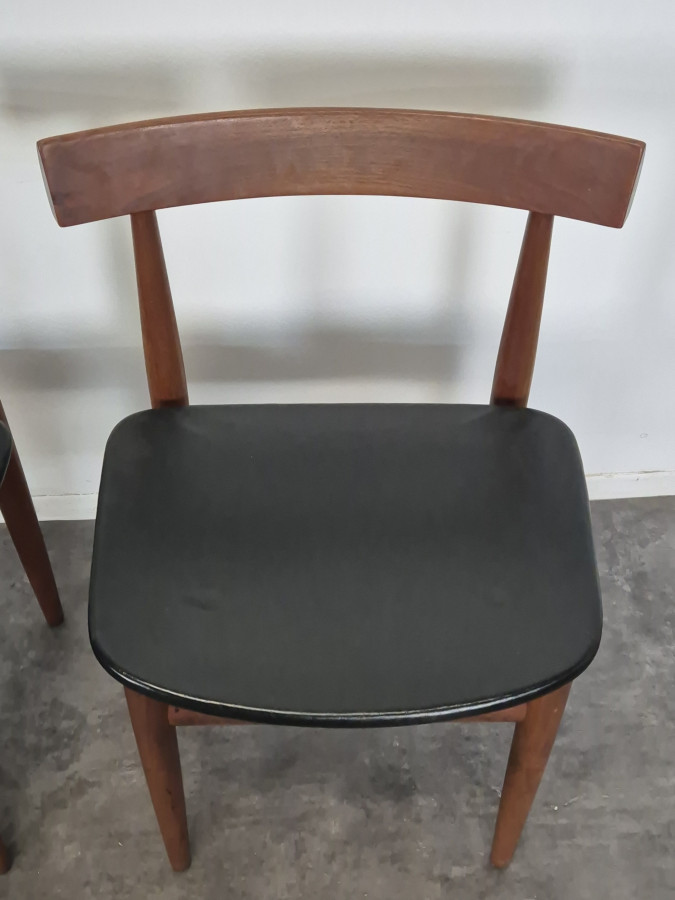 Ensemble table et 4 chaises en teck de Hans Olsen pour Frem Rojle