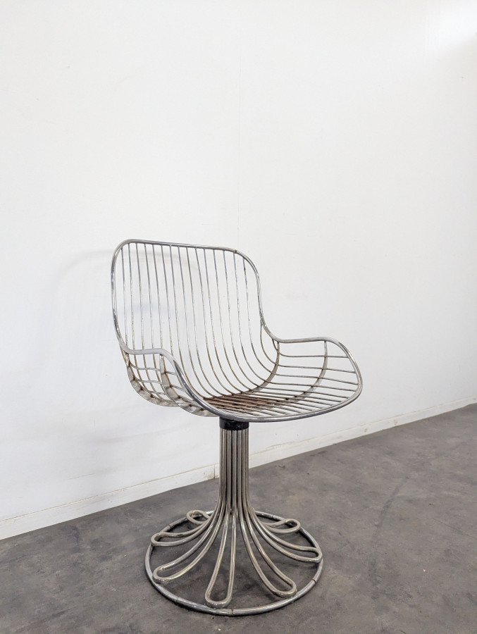 Ensemble d'une table et 4 chaises de Gastone Rinaldi
