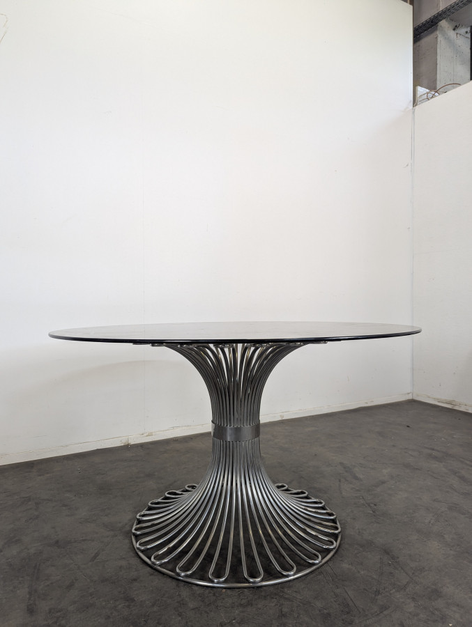 Ensemble d'une table et 4 chaises de Gastone Rinaldi