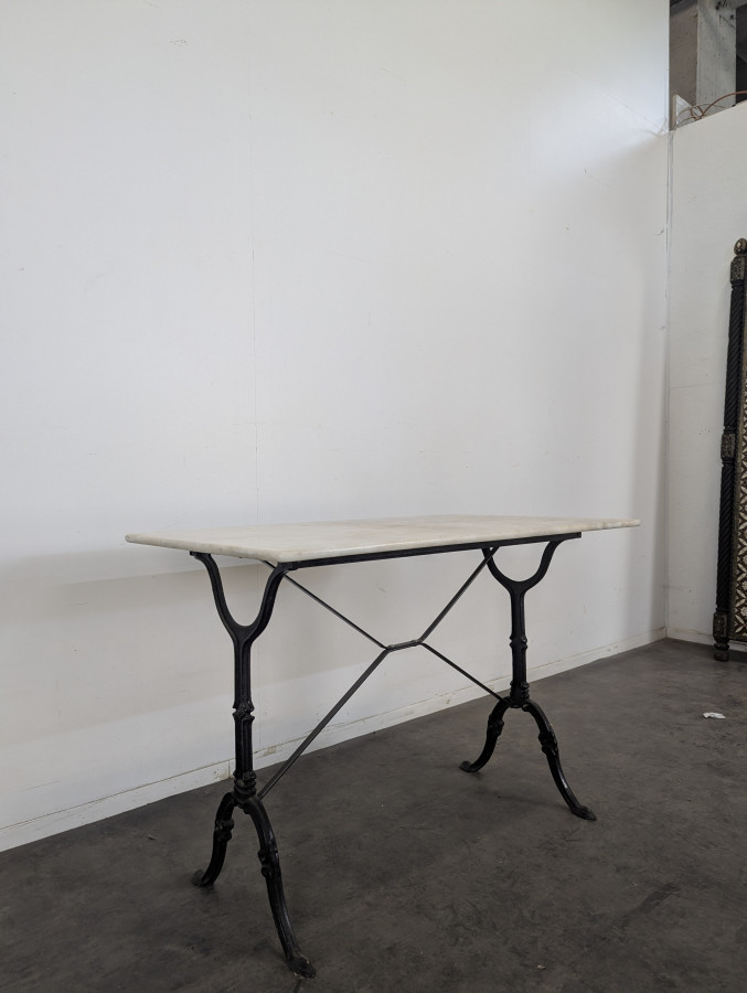 Table de bistro plateau marbre