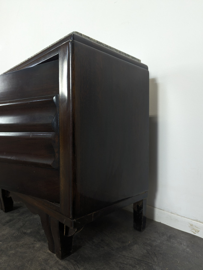 Paire de grands chevets Art Déco en Acajou