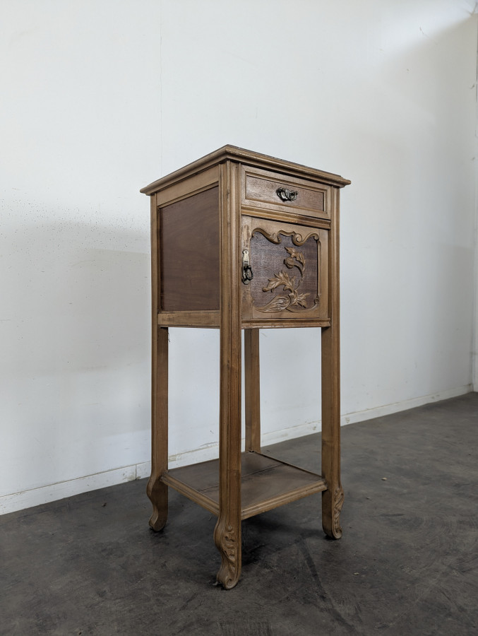 Chevet style Art nouveau plateau marbre griotte