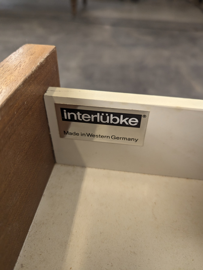 Paire de chevets Interlukbe en teck