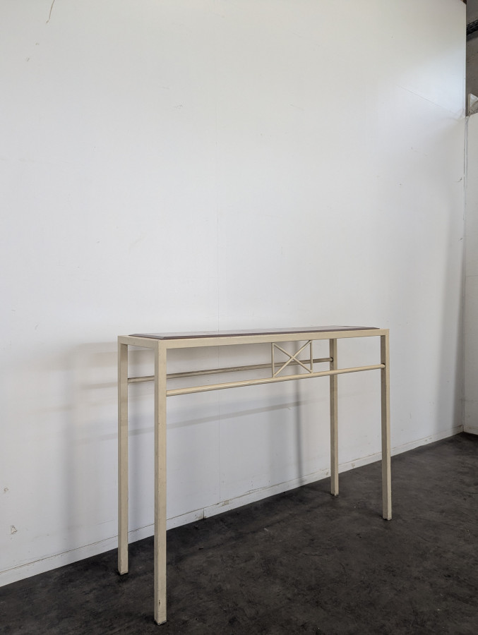 Console moderne bois et metal