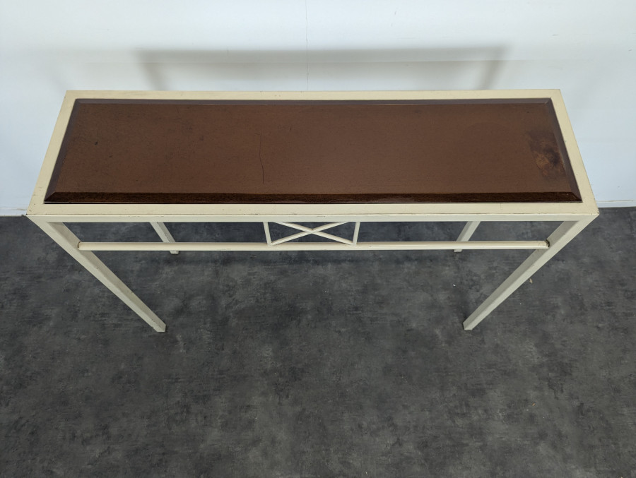 Console moderne bois et metal