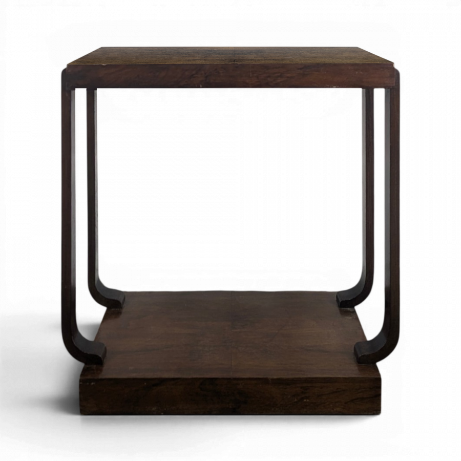 Console d'appoint Art Déco en acajou