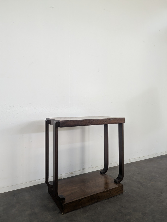 Console d'appoint Art Déco en acajou