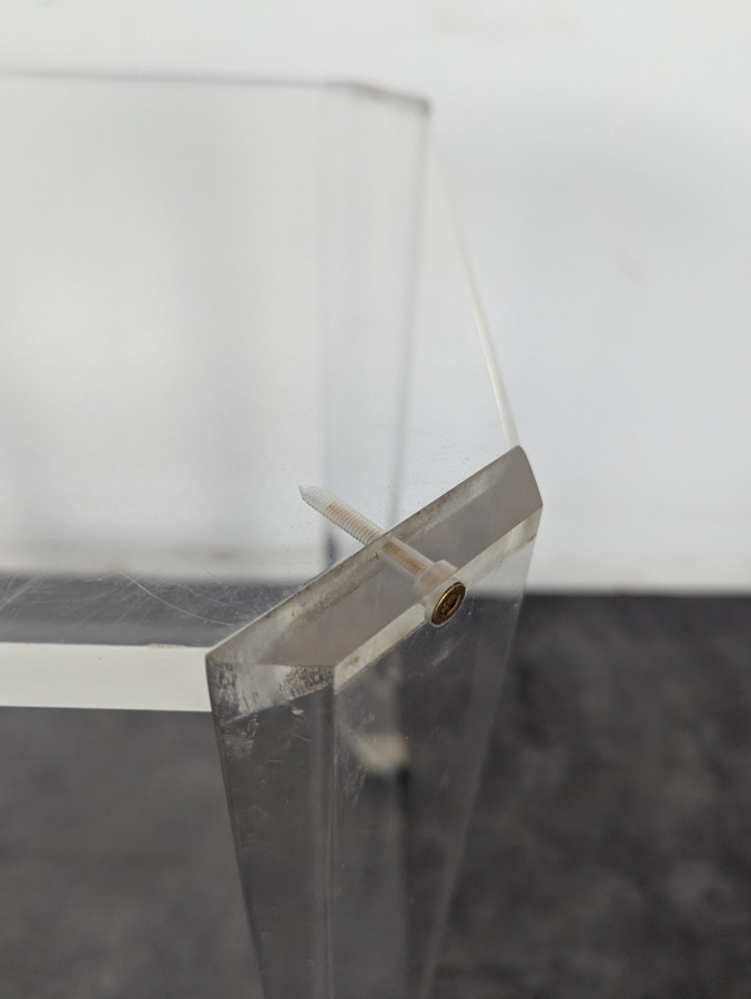 Desserte roulante en plexiglass David Lange