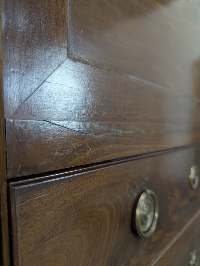 Secretaire à guillotine estampillé F. Trapet début XIXème