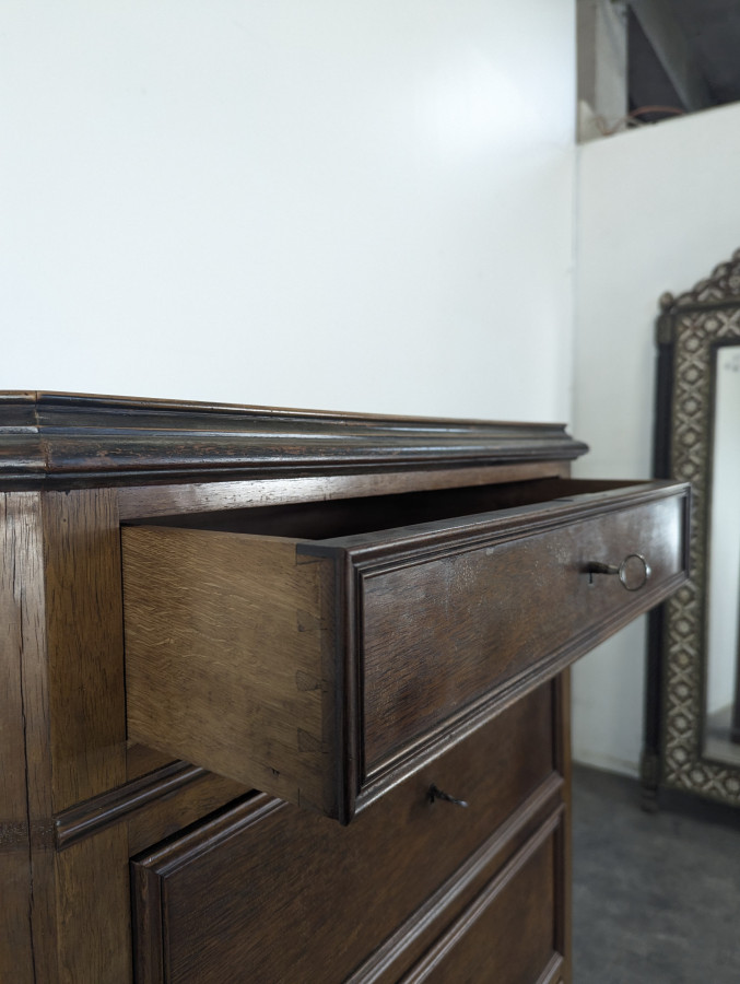 Semainier Secrétaire en trompe l'oeil fin XIXème