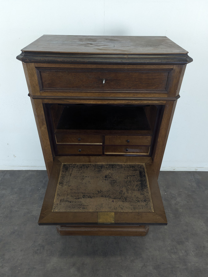 Semainier Secrétaire en trompe l'oeil fin XIXème