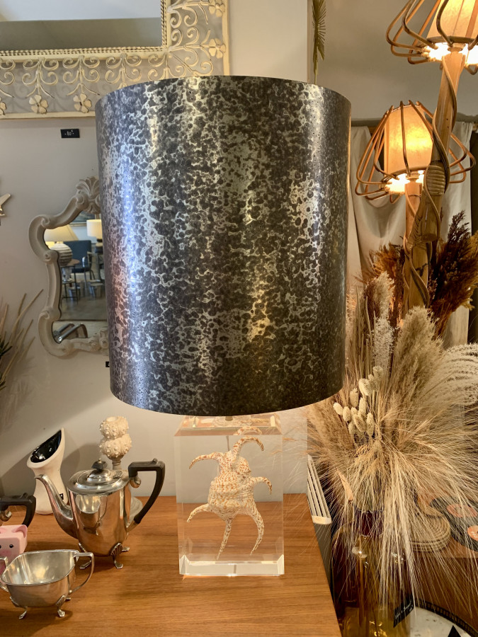 Lampe en laiton dans le goût de Pierre Giraudon