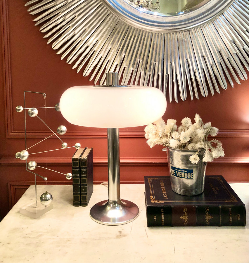 La fabuleuse lampe champignon XL Mid-Century par Egon Hillebrand