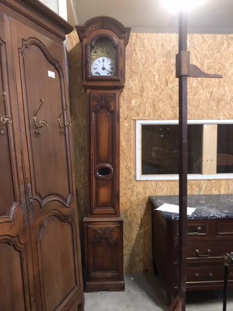 Horloge de parquet en Mérisier