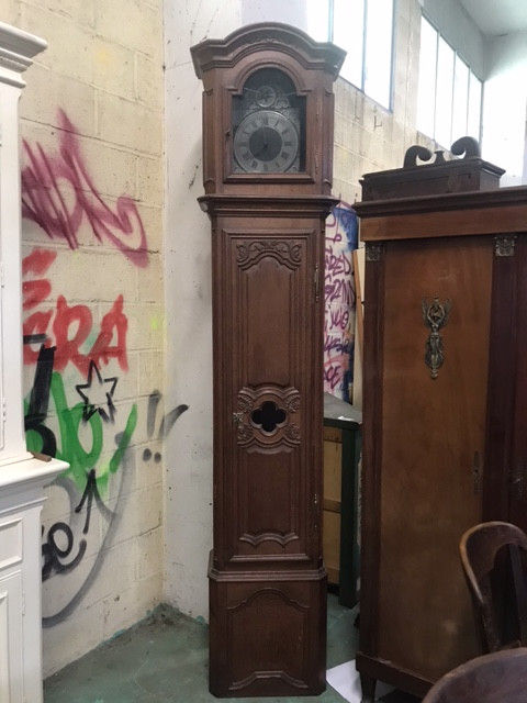 Horloge Courtoise en chêne XIXe
