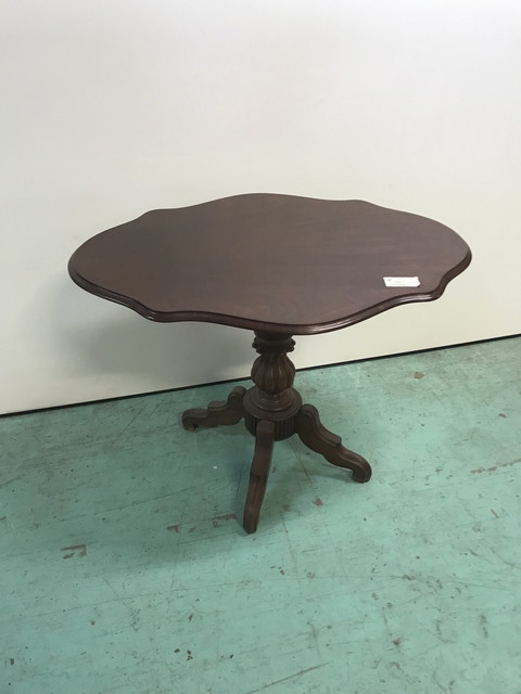 Guéridon table violon en Acajou