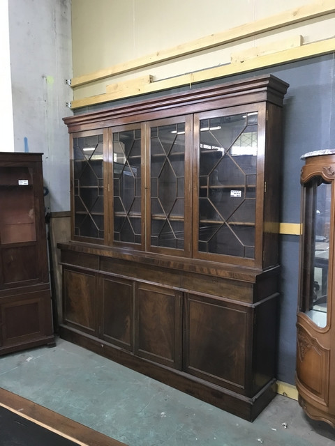 Bibliothèque Anglaise en Acajou
