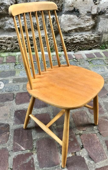 Série de 6 chaises scandinaves des années 60’