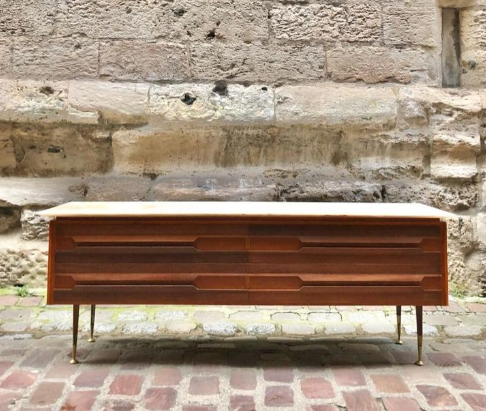 Enfilade par Vittorio Dassi plateau en marbre