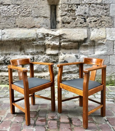 Paire de fauteuils des années 60’