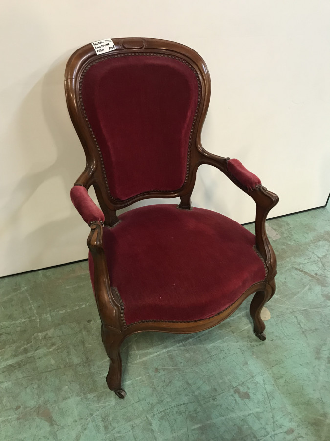 Fauteuil Louis Philippe en Acajou