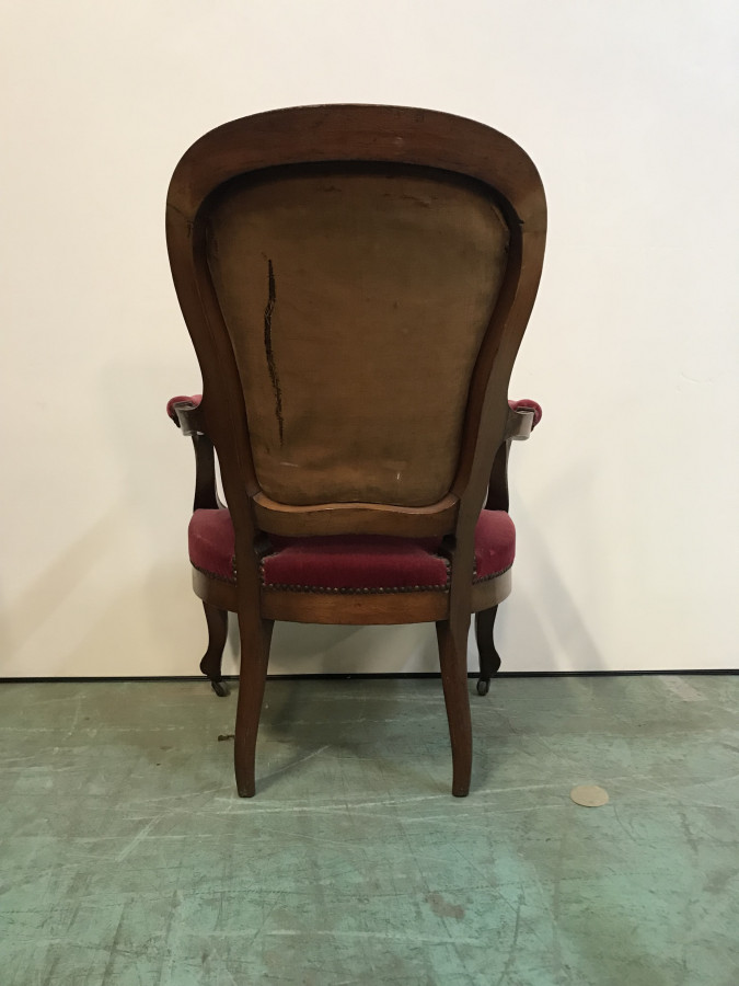 Fauteuil Louis Philippe en Acajou