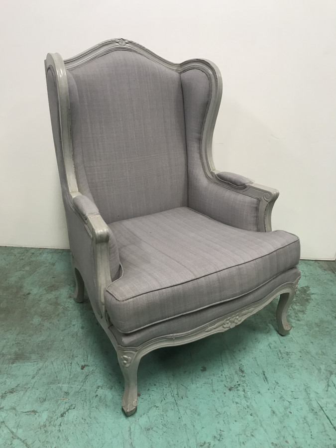 Fauteuil Bergère grise