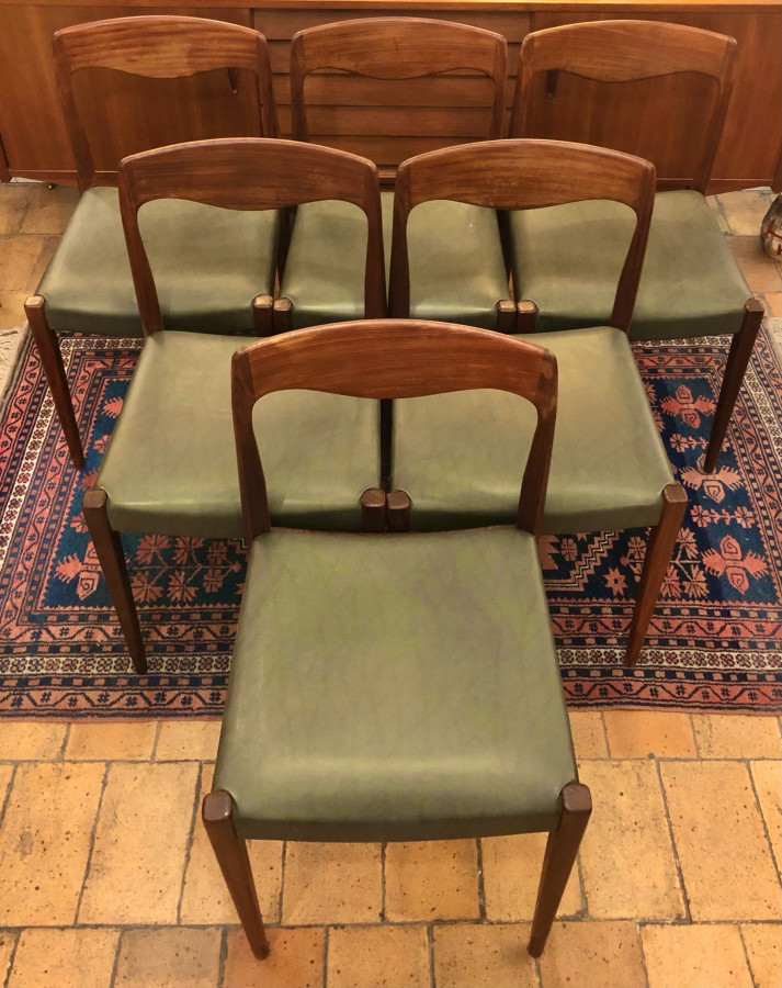 Superbe série de 6 chaises Niels Otto Moller