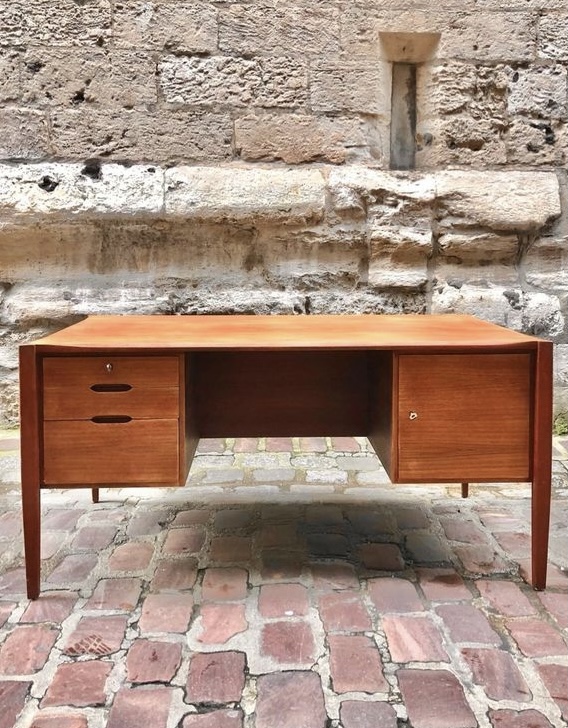 Bureau de direction en teck de Wilhelm Renz
