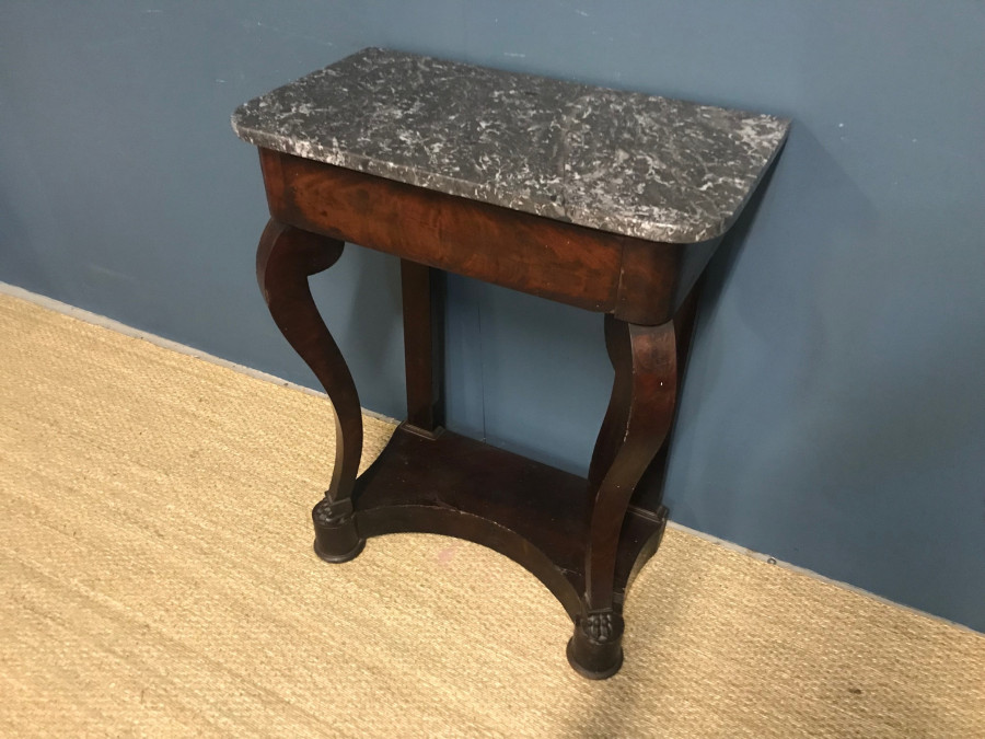 Console d'époque Louis Philippe en Acajou