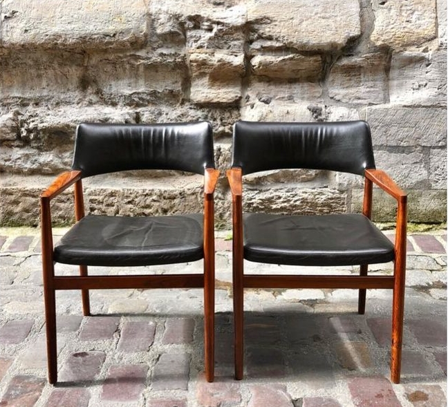 Fauteuil scandinave en Palissandre de Rio
