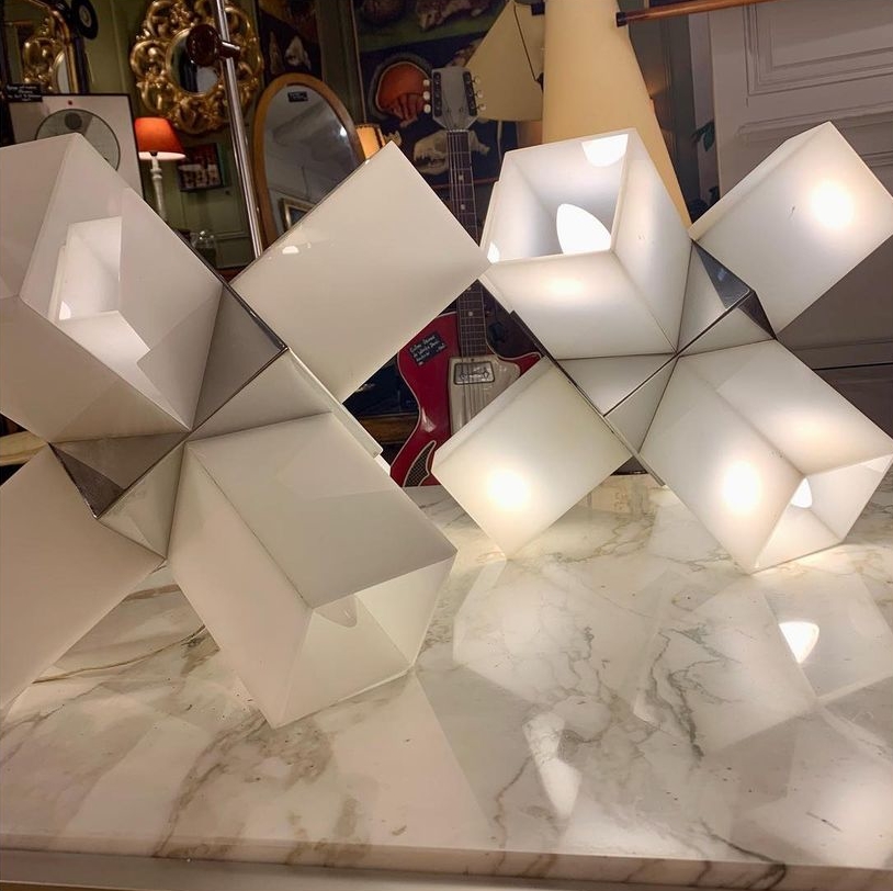 Paire de lampes Space Age des années 70