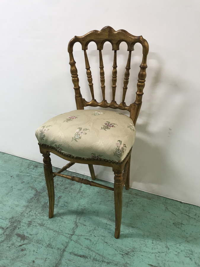 Chaise dorée Napoléon III