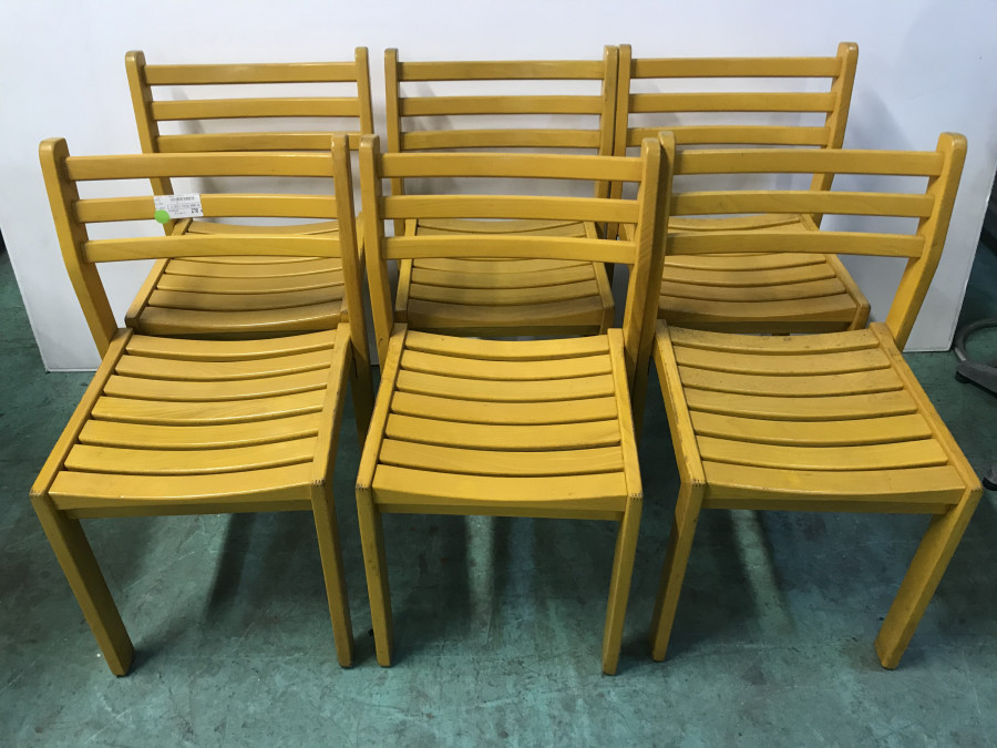 Série de 6 chaises années 80