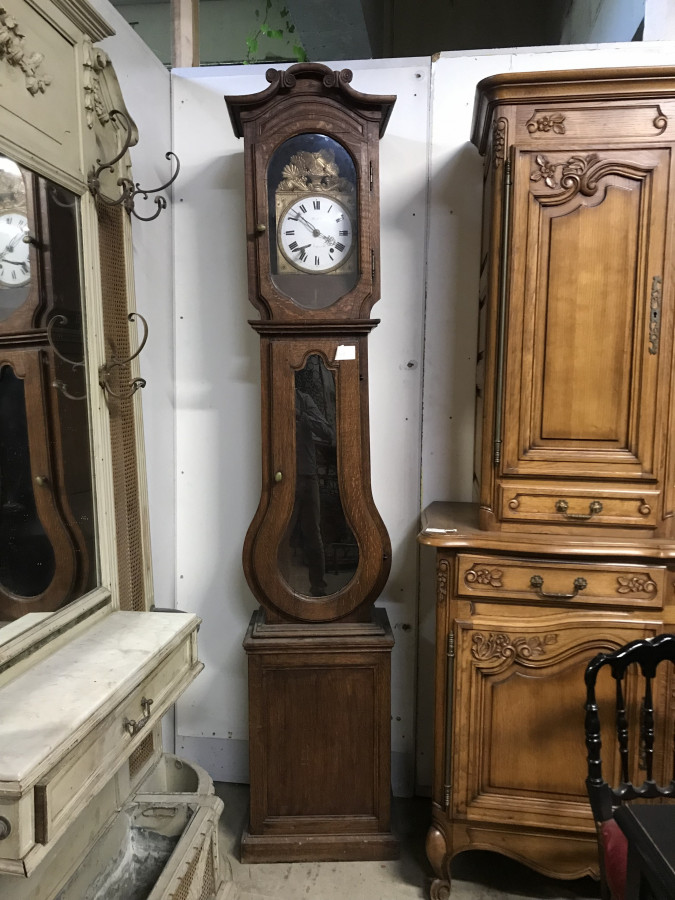 Horloge comtoise en chêne