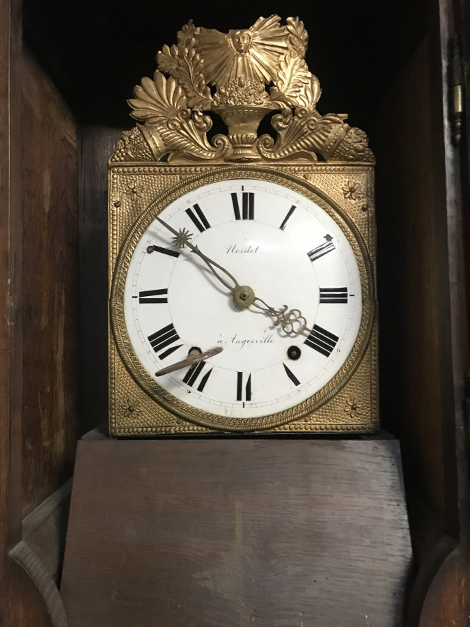 Horloge comtoise en chêne
