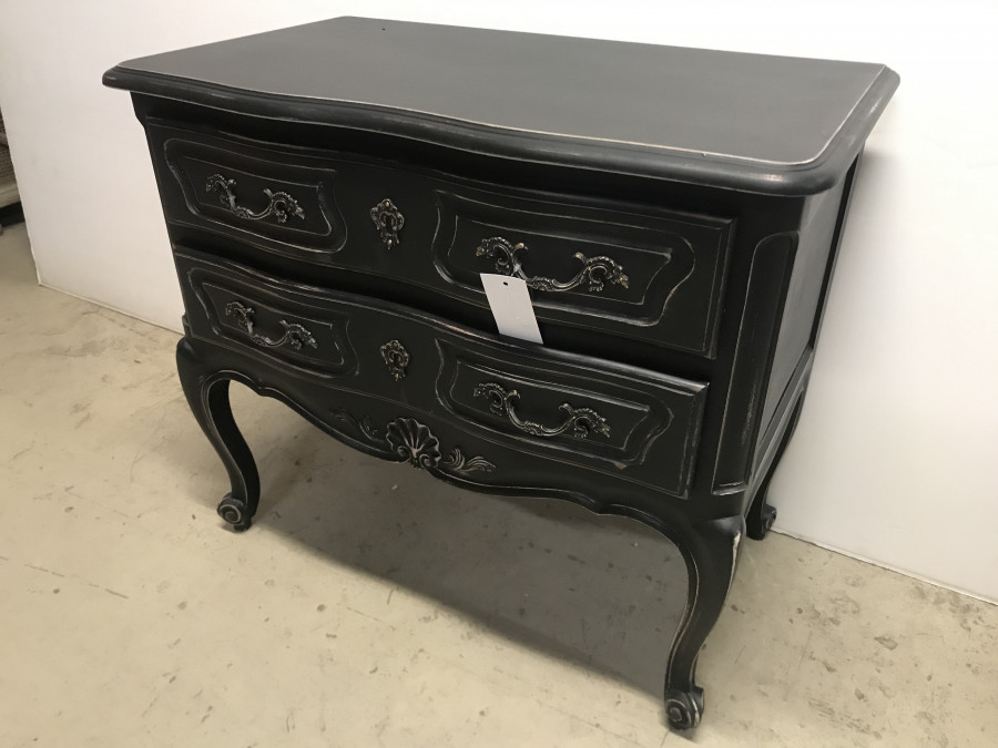 Commode baroque noire