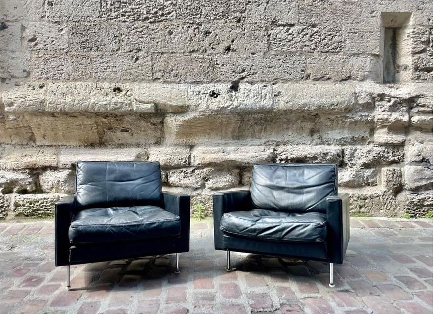 Paire de fauteuils de George Nelson
