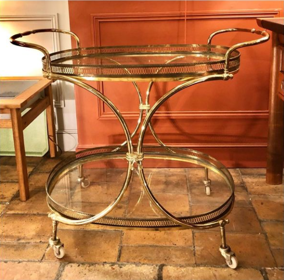 Desserte roulante dans le goût de la maison Jansen