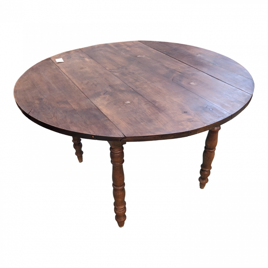 Table à volet de style Louis Philippe en chêne