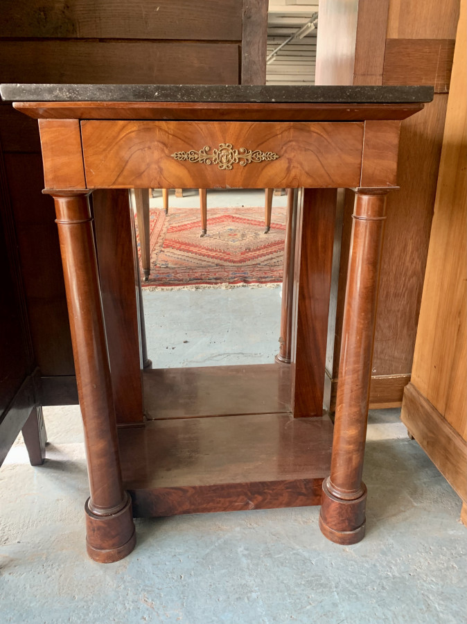 Console de style empire en acajou