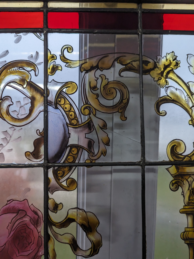 Paire de vitraux du XIXème