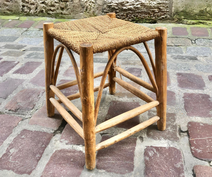 Tabouret rustique