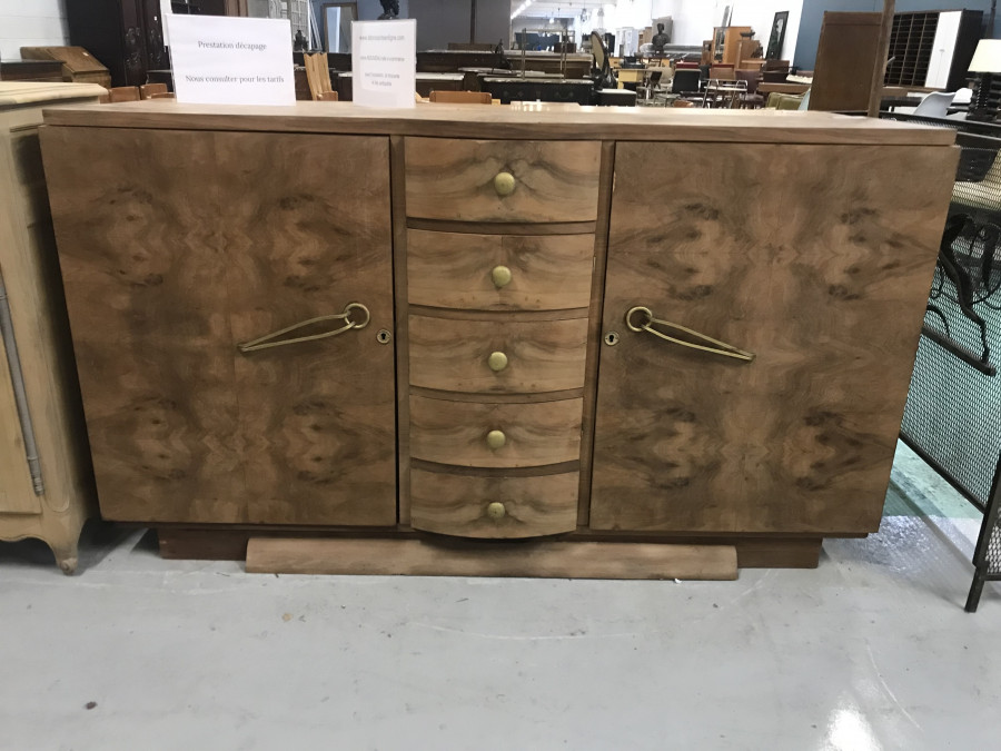 Buffet en palissandre ciré