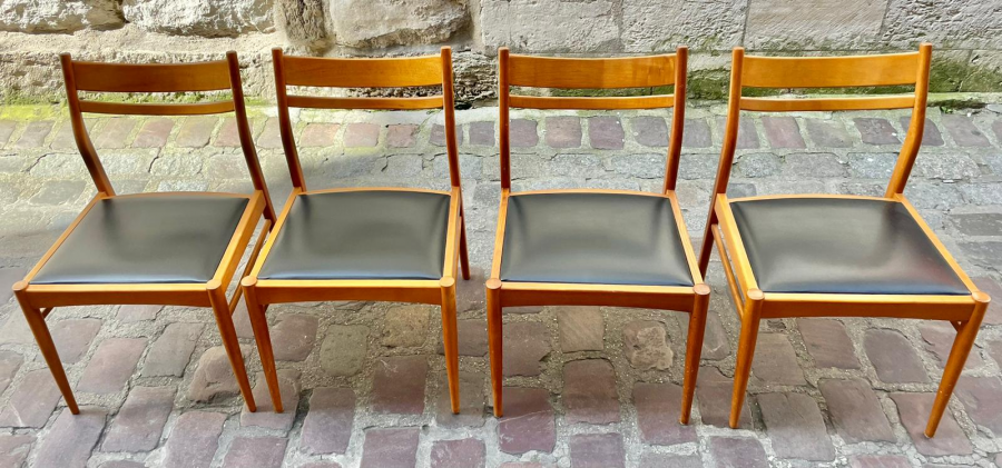Série de 4 Chaises scandinaves