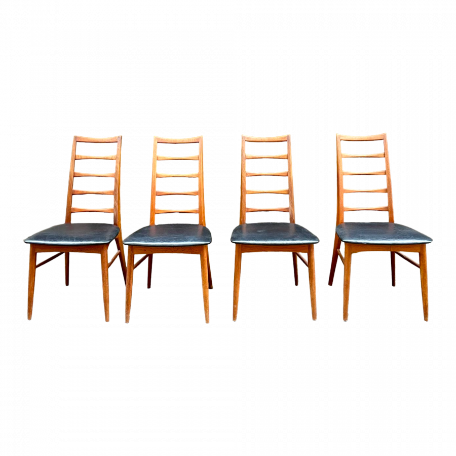 Série de 4 chaises de Niels Koefoed