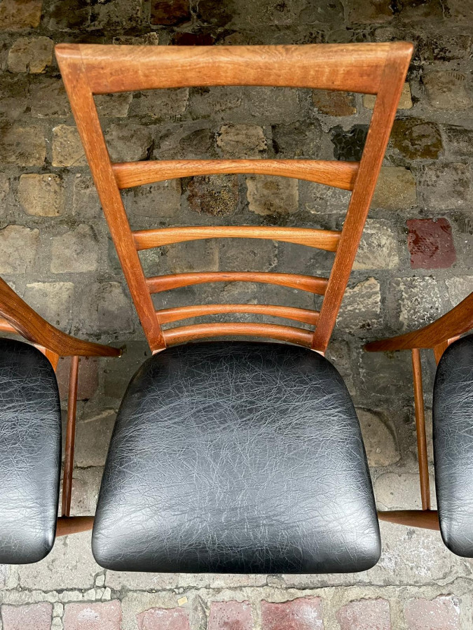 Série de 4 chaises de Niels Koefoed