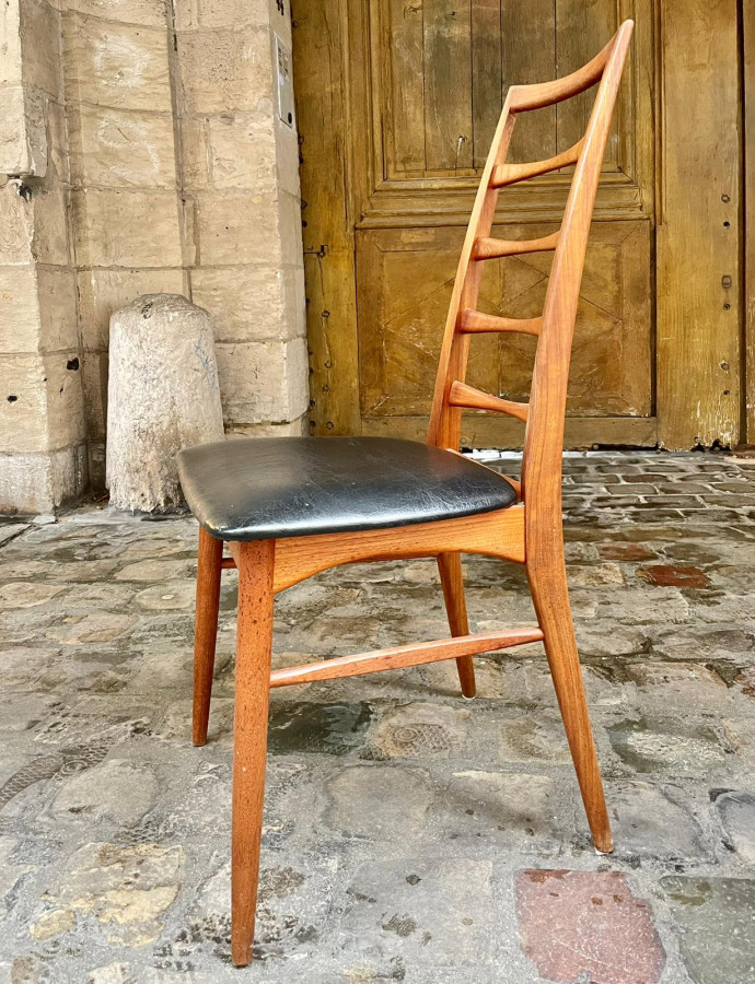 Série de 4 chaises de Niels Koefoed