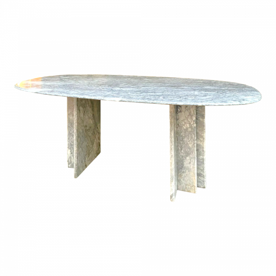 Table en marbre gris design Italien