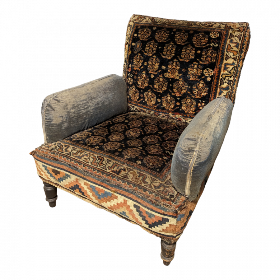 Fauteuil Kilim époque Napoléon III